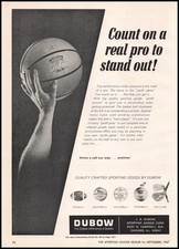 1967 J. A. Dubow Sporting Goods Corp. Chicago Photo Basketball Vintage Print Ad picture