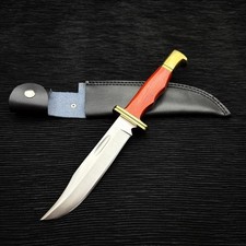 Scream 4 Ghost Face Knife Replica - Buck 120 Carbon Steel Knife With Sheath  picture