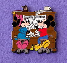 Rare Disney Auctions 2002 MICKEY & MINNIE AT PIANO LE 100 unreleased pin picture