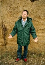 English conductor Charles Hazlewood on farm Somerset England 2005 Old Photo 2 picture