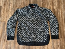 Harley-Davidson Operative Riding Shirt Jacket D30 Sz Medium Black White Paisley picture