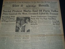 1946 OCTOBER 15 PANAMA STAR & HERALD - 11 NAZI LEADERS TO HANG TOMORROW- NT 7536 picture