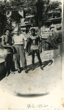 Postcard Early RPPC View of Gentleman and Native Friends , Unidentified Island. picture