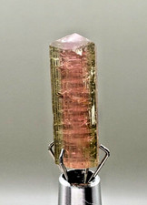 Natural Watermelon Tourmaline Crystal Pink Green Zoning Nuristan Afghanistan picture