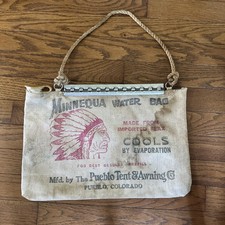 Minnequa Vintage Water Bag Pueblo Tent Awning Co. Water Bag picture
