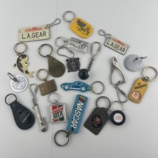 Lot Of 20 Vintage 80s Keychain Variety Advertising Novelty Souvenir Fun picture