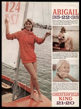 Vintage Original 1950's Chesterfield Kings Print Ad from Playboy Magazine Risque picture