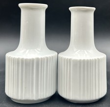 Vintage Rosenthal Germany Variation MCM Porcelain Bud Vase Pair Tapio Wirkkala picture