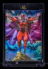 Magneto RARE VINTAGE HOLO REFRACTOR COMIC ART CARD X-Men Marvel SkyBox picture