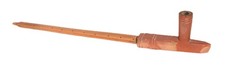 Arapahoe Indian Peace Pipe Early/Mid 20th Century  Size - Wood Calumet 17.625