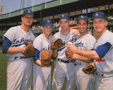 1962 LA DODGERS PITCHERS 5X7 Borderless PHOTO picture