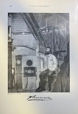1894 Vintage Magazine Illustration Nicolas Camille Flammarion French Astronomer picture
