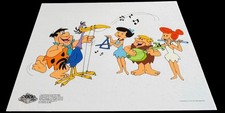 Flintstones Viva Rock Vegas Sericel Animation Art COA Fred Plays The Harp 2000 picture