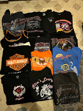 Y2K Harley-Davidson Graphic T-Shirt Lot Assorted Shirts Tops Holoubek lot of 22 picture