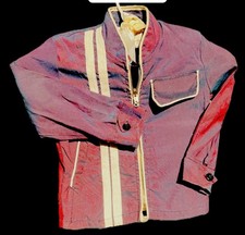 VTG 1968 Korean War 'Soldier' Authentic~ Souvenir Jacket • iridescent Raw Silk picture