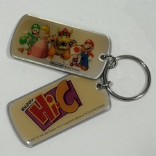 Super Mario Bros Nintendo Hi-C Dog Tags 2002 Keychain Mail-Away Exclusive picture