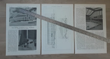 1934 Press Cutting Wembley Empire Swimming Pool London Modernist Architecture picture