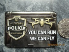 FITCHBURG WISCONSIN POLICE UAS TEAM COIN FOR DISPLAY ONLY LAST ONE picture