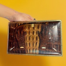 Antique Macfarlane Lang Alligator Gator Handbag Biscuit Tin C. 1910 Hornsby Croc picture