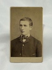 Antique Cabinet Card Photo c 1885-1895 Young Man - Polder & Beck, Corry PA picture