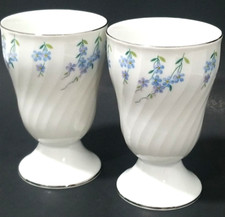 Vtg Royal Tettau Forget Me Not China Mazagran Cups 2 Footed Bavaria Germany Rare picture