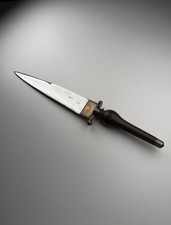 Antique 18th C Continental Plug Bayonet Sickle Mark Brass Hilt Musket Dagger picture