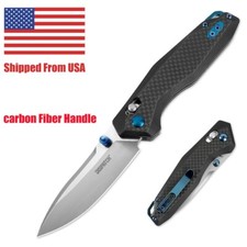 Carbon Fiber Handle Axis Lock Tactical Survival outdoor Pocket Folding Knife EDC picture