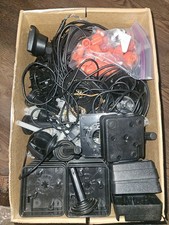 RARE VINTAGE LARGE LOT ATARI GAMING SYSTEMS JOYSTICKS PADDLES BOARDS PARTS 2600 picture