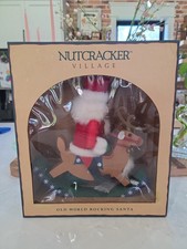 Vintage 1999 Nutcracker Village Old World Rocking Santa Christmas Holiday Decor picture
