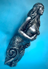 INDIAN MERMAID SILVER FIGUREHEAD SIRENA MASCARON d PROA EROTIC SHIP SAILBOAT sea picture
