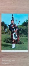 Postcard Scotland Piper in Wallace Tartan ungel_1 picture