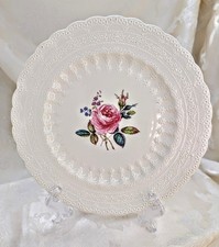 Vintage Spode Billingsley Hand Painted Pink Rose Plate Spode’s Jewel Lace 9 Inch picture