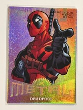 2017 Fleer Ultra Spider-Man Metal BRONZE PMG MM12 DEADPOOL #40/199 Insert💥Read picture