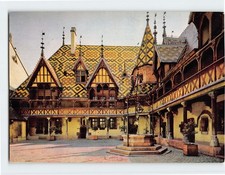 Postcard Main Courtyard General view Hostel Dieu Beaune France picture