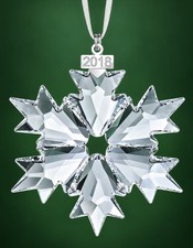 Swarovski Christmas Ornament Annual Edition 2018 Large Clear Crystal # 530157 picture