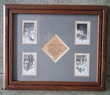 Vtg 1945 BING CROSBY and BOB HOPE Real Photographs & Benefit Golf Ticket Framed  picture