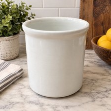 Vintage Hall China #303 White Restaurant Ware Crock – Made in USA – Approx. 1... picture
