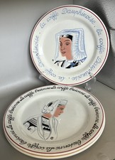 Three Rare Early Limited Edition French Plates Lafayette Gallery - Headresses picture