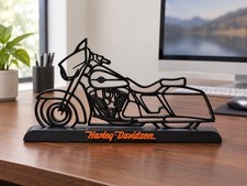 Harley-Davidson Motorcycle Desk Decor Sign  picture