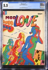 Mod Love #1 - Western Publishing 1967 CGC 5.5 Wraparound cover. picture