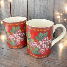 Raymond Waites Cornucopia Certified International Corporation Cups Mugs Set 2 picture