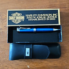 Harley-Davidson Licensed Blue Pen Set with Black Case & Harley-Davidson Inc. Box picture