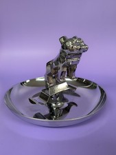 Vintage Original MACK TRUCK Bulldog Chrome Cigar Ashtray/Cigar Tray Central CHG picture
