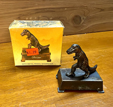 Vintage 50/60s NOS Dinosaur Metal Pencil Sharpener Made in Hong Kong with Box⁠ picture