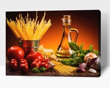 Guttaty Kitchen Wall Decor Canvas Art Colorful Ingredient Vegetable And Fruit picture