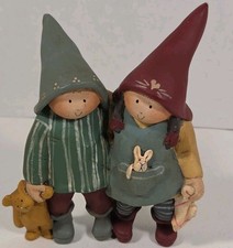 RARE Vtg Annekabouke Gnomys Diaries Legend Fortune Fairies Gnome Girl Boy Bear picture