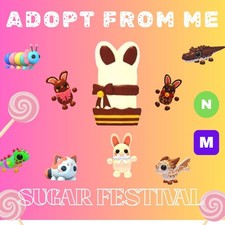 Adopt from Me Sugar Festival  Wk 4 -Chocolate Bunny Box, Milk, White, Dark Bunny picture