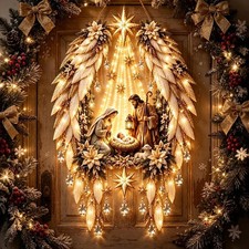 Lighted Nativity Wall Decor, Bethlehem Star of Faith,2026 New LED Christmas Wall picture