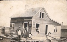 RPPC 1910S Home Builders Deborn Bros Construction New home real Photo picture