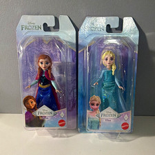 Mattel Disney Frozen Anna & Elsa Doll Figures Lot of 2 - Disney Franchise picture